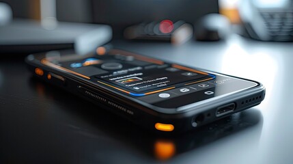 Close-up of a smartphone with a digital wallet app interface displaying contactless payment options and transaction history.