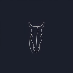 Elegant Horse Logo for Premium Brands, Represents Grace and Freedom, Ideal for High Fashion and Lifestyle Products, Showcases Minimalist Artistry