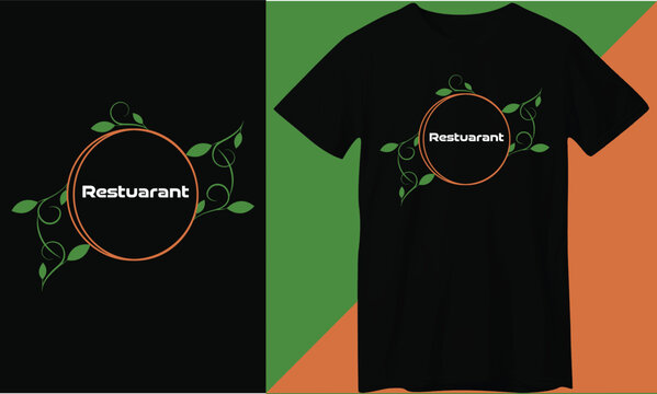 Restaurant T-shirt design,  cooking t-shirt design