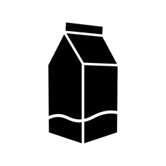 Milk box outline vector icon. Black milk icon, flat vector simple element illustration from editable drinks concept isolated on white background