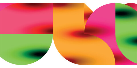 Shadow effect shiny circles and round triangles geometric modern art. Vector Illustration For Wallpaper, Banner, Background, Card, Book Illustration, landing page