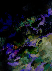 Expression of a night blooming garden. Abstract background for design