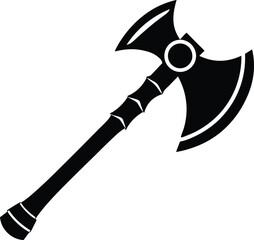 black and white axe illustration. woodwork, line art, woodcutter, woodworking,  wooden, ax, carpenter, 