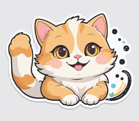 Cat Exclusive stocker and logo
