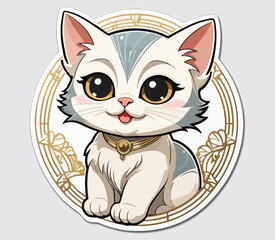 Cat Exclusive stocker and logo