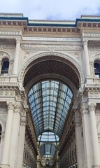 detail of the facade of basilica. Architecture 