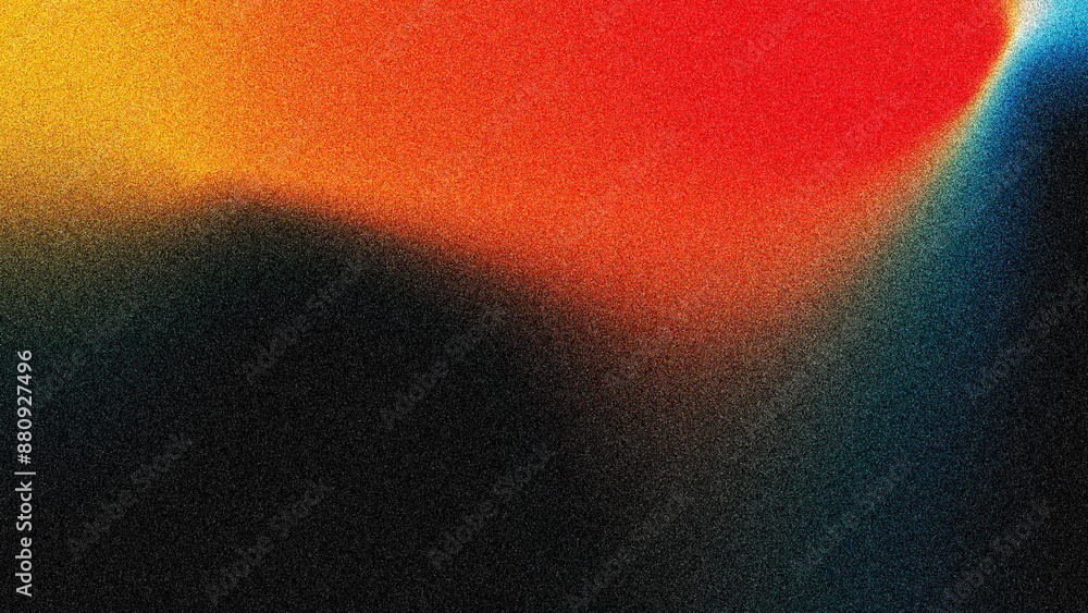 Poster grainy gradient dark red with blackglowing lines on a grunge textured background