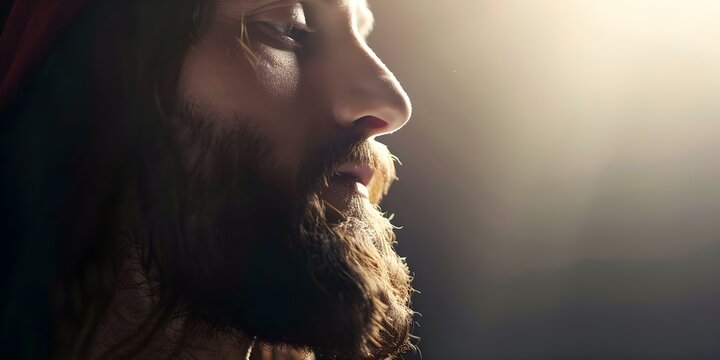 Jesus Cristo demonstrando amor e compaix&atilde;o na religi&atilde;o crist&atilde;. Concept Love of Jesus, Compassion, Christian Faith, Jesus's teachings