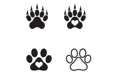 Animal Paw Eps, Dog Paws Vector free images, Paw Print Vector Images