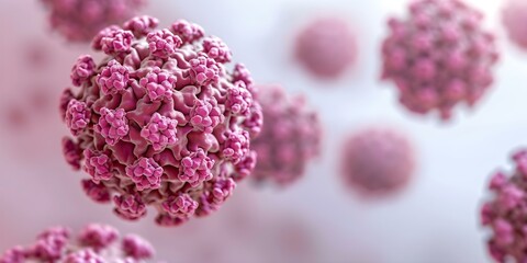 HPV A DNA Virus in the Papillomavirus Family. Concept Virus, HPV, DNA, Papillomavirus Family