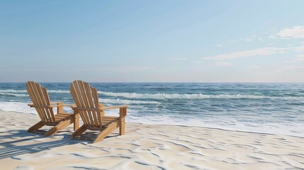 Beachside seating for holidays and travel
