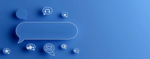 A social media post with a speech bubble saying "Join the Conversation" symbolizing engagement and interaction, set against a clean, modern backdrop