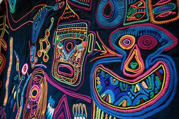 Panama Mola Tapestry