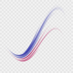 mic motion technology. High speed effect motion blur night lights blue and red. Futuristic neon light line trails.