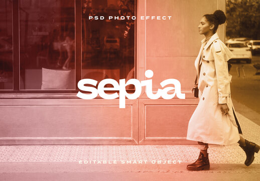 Vibrant Sepia Photo Effect