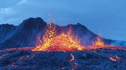 Eruption of a Volcano