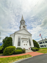 Historic government buildings in York Harbor Maine USA 2024