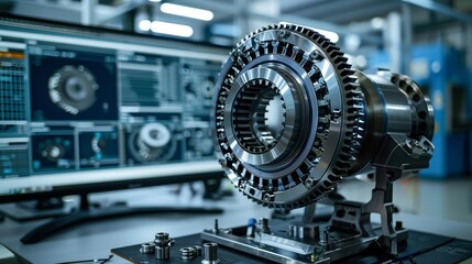 a mechanical engineering design software on a computer screen