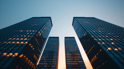 Obraz premium Urban real estate investment, city properties