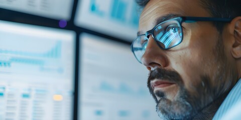 A public health professional tracks disease patterns and health outcomes using data analytics. Concept Public Health, Disease Tracking, Health Outcomes, Data Analytics, Healthcare Analysis