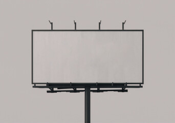 Obraz premium blank billboard on blue background