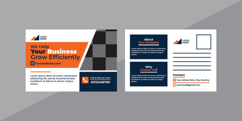 Best Premium Design Post Card Vector Template