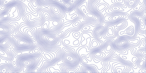 Abstract topographic contours map background. Topographic map and landscape terrain texture grid. Modern design with White background with topographic wavy pattern design. Black-white background.