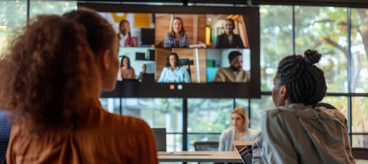 Inclusive Leadership Session: Professional Diversity Training with Participants on Video Conference Screen
