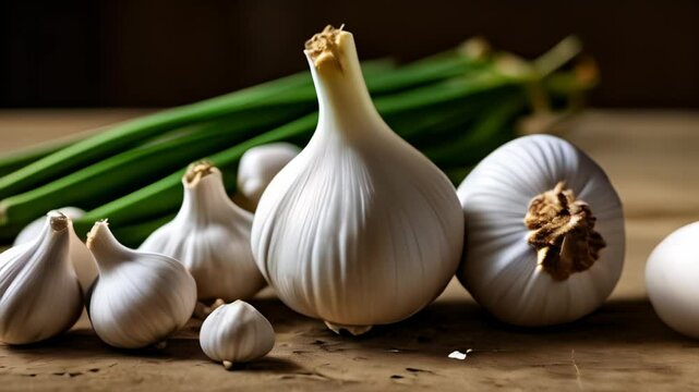  Fresh garlic bulbs ready to add flavor to your dishes