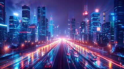 Aerial view of a city with overlaying digital information depicting energy usage and environmental statistics