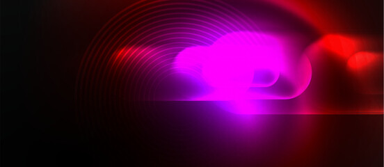 Neon magic light design. Vector Illustration For Wallpaper, Banner, Background, Card, Book Illustration, landing page