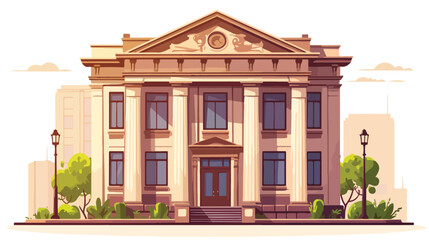 Bank building. Government house financial office 