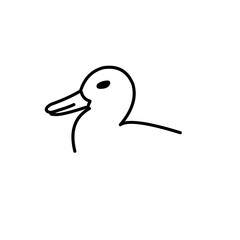 animal head line icon