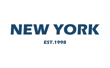 New York typography design vector, usa state shirt design vector. Jersey design vector, T-shirt design for usa