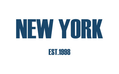 New York typography design vector, usa state shirt design vector. Jersey design vector, T-shirt design for usa