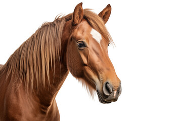 Obraz premium Horse isolated on transparent background png cutouts. Images for graphic designers. Image for flyers. Veterinarian. Horse world.