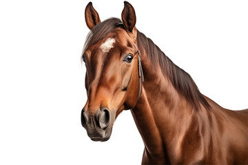 Obraz premium Horse isolated on transparent background png cutouts. Images for graphic designers. Image for flyers. Veterinarian. Horse world.