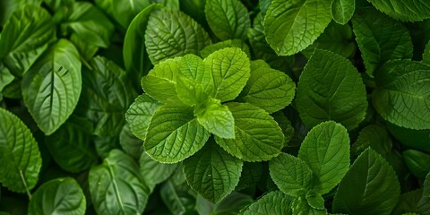 Spherical display of green leaves against a backdrop of large green leaves. Concept Greenery Display, Nature Photography, Leafy Background, Botanical Setting, Artistic Composition