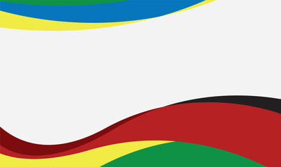 Abstract colorful curved lines isolated on white background, sport concept, multicolor striped frame