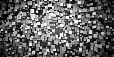 Abstract Grey and White Cubes 3D Render, Abstract, 3D, Cubes, Geometric  ,
