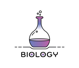 test tube and biology concept. biology concept for the world of science, education