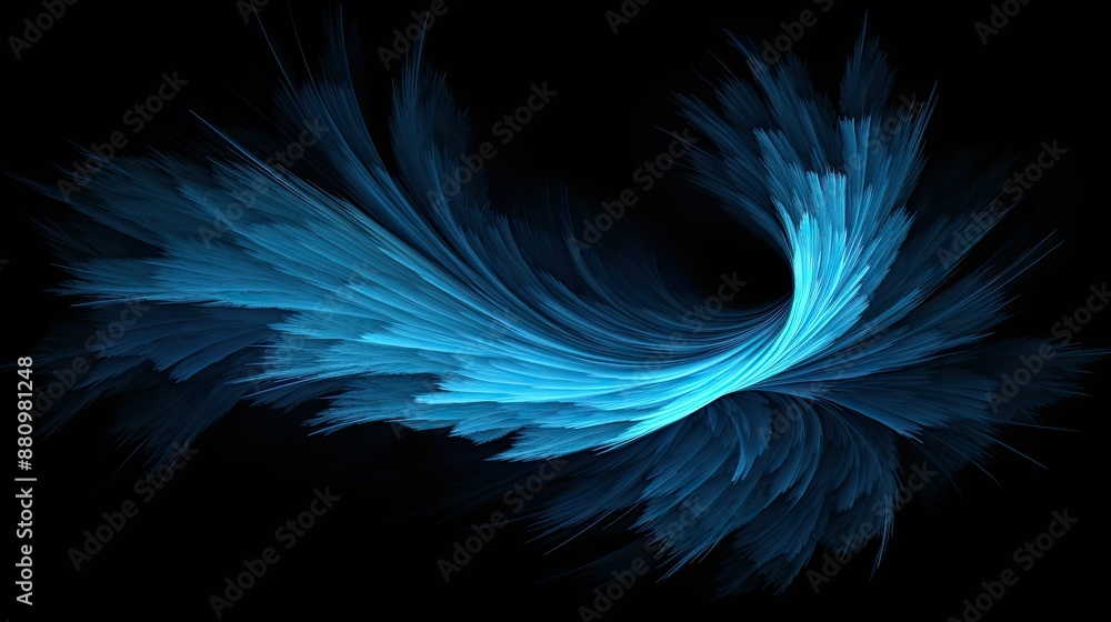 Wall mural abstract fractal background