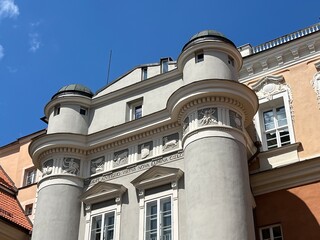 Obraz premium Zodiac signs on the historic university of Vilnius, Lithuania