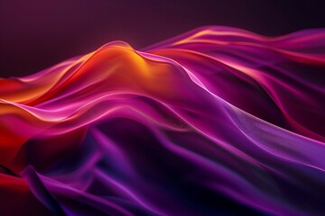 Obraz premium Vibrant Abstract Background with Flowing Purple and Blue Lines, Perfect for Modern Designs. Generative AI