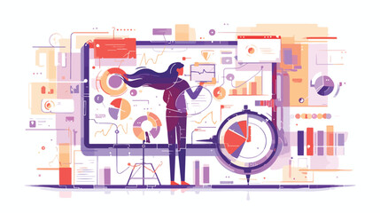 Business Intelligence abstract concept vector illustrator