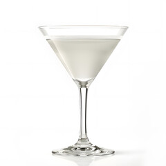 Martini glass isolated on a white background