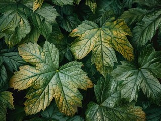 A close-up shot of a bunch of green leaves, perfect for nature-themed designs or illustrations