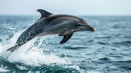 Fototapeta premium 海を泳ぐイルカ