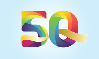 50th anniversary or birthday design