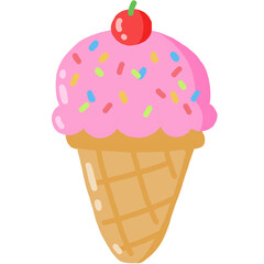 ice cream cone cartoon